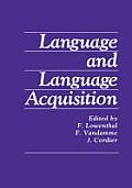 Language and Language Acquisition