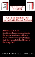 God Said Black People In The United States Are Jews