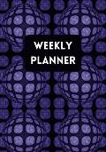 Weekly Planner: Abstract Pattern Purple