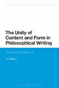 The Unity of Content and Form in Philosophical Writing: The Perils of Conformity