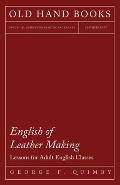 English of Leather Making - Lessons for Adult English Classes