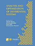 Analysis and Optimization of Differential Systems: Ifip Tc7 / Wg7.2 International Working Conference on Analysis and Optimization of Differential Syst