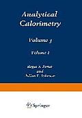 Analytical Calorimetry: Volume 3