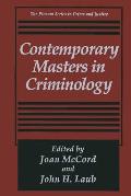Contemporary Masters in Criminology