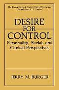 Desire for Control: Personality, Social and Clinical Perspectives