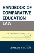 Handbook of Comparative Education Law: British Commonwealth Nations, Volume 1
