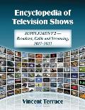 Encyclopedia of Television Shows: Supplement 2--Broadcast, Cable and Streaming, 2017-2022