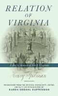 Relation of Virginia: A Boy's Memoir of Life with the Powhatans and the Patawomecks