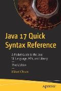Java 17 Quick Syntax Reference: A Pocket Guide to the Java Se Language, Apis, and Library