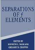 Separations of F Elements
