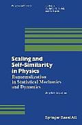 Scaling and Self-Similarity in Physics: Renormalization in Statistical Mechanics and Dynamics