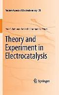 Theory and Experiment in Electrocatalysis