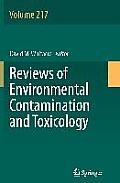 Reviews of Environmental Contamination and Toxicology Volume 217