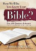 How Well Do You Know Your Bible
