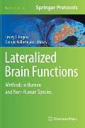Lateralized Brain Functions: Methods in Human and Non-Human Species