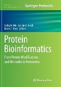 Protein Bioinformatics: From Protein Modifications and Networks to Proteomics