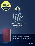 KJV Life Application Study Bible, Third Edition, Large Print (Leatherlike, Purple, Red Letter)