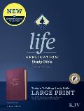 KJV Life Application Study Bible, Third Edition, Large Print (Leatherlike, Purple, Indexed, Red Letter)