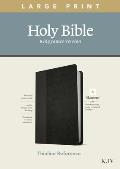 KJV Large Print Thinline Reference Bible, Filament Enabled Edition (Red Letter, Leatherlike, Black/Onyx)