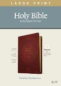 KJV Large Print Thinline Reference Bible, Filament Enabled Edition (Red Letter, Leatherlike, Burgundy)