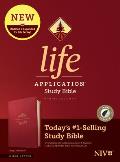 NIV Life Application Study Bible, Third Edition (Leatherlike, Berry, Indexed, Red Letter)
