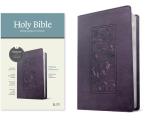 KJV Thinline Reference Bible, Filament-Enabled Edition (Leatherlike, Floral Frame Purple, Red Letter)