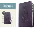 KJV Thinline Reference Bible, Filament-Enabled Edition (Leatherlike, Floral Frame Purple, Indexed, Red Letter)