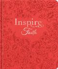 Inspire Faith Bible Nlt, Filament Enabled Edition (Hardcover Leatherlike, Coral Blooms): The Bible for Coloring & Creative Journaling