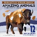 National Parks of North America Amazing Animals Sticker Painting Book: 12 Super Fun Paintings