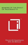 Memoirs Of The Prince De Talleyrand V5