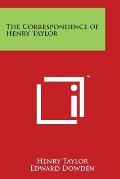 The Correspondence of Henry Taylor