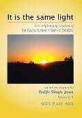 It is the same light: the enlightening wisdom of Sri Guru Granth Sahib (SGGS)