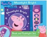 Peppa Pig: Moonlight Bright Book and 5-Sound Flashlight Set [With Flashlight and Battery]
