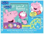 Peppa Pig: Lots of Bubbles! Book and Musical Bubble Wand Set [With Battery]
