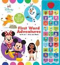 Disney Baby: First Word Adventures Sound Book [With Battery]