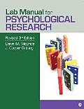 Lab Manual for Psychological Research