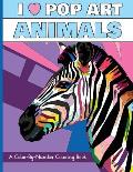 I Heart Pop Art Animals: A Color-By-Number Coloring Book