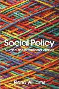 Social Policy: A Critical and Intersectional Analysis
