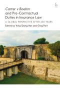 Carter V Boehm and Pre-Contractual Duties in Insurance Law: A Global Perspective After 250 Years