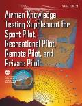 Airman Knowledge Testing Supplement for Sport Pilot Recreational Pilot Remote Pilot & Private Pilot FAA CT 8080 2H