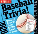Cal20 Year of Baseball Trivia Page a Day Calendar