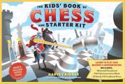 Kids Book of Chess & Starter Kit Learn to Play & Become a Grandmaster Includes Illustrated Chessboard Full Color Instructional Book & 32 Sturdy 3 D Cardboard Pieces