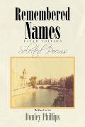 Remembered Names: Selected Poems Fifth Edition