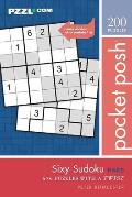 Pocket Posh Sixy Sudoku Hard 200 6x6 Puzzles with a Twist