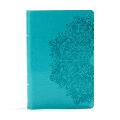 KJV Large Print Personal Size Reference Bible, Teal Leathertouch