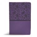 KJV Giant Print Reference Bible, Purple Leathertouch, Indexed