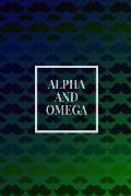 Alpha and Omega: Names of God Bible Quote Cover Composition Notebook Portable