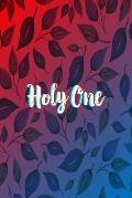Holy One: Names of God Bible Quote Cover Composition Notebook Portable