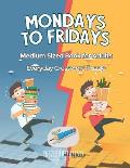 Mondays to Fridays Everyday Crossword Puzzle Medium Sized Book for Adults