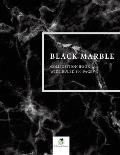 Black Marble Composition Book Wide Ruled 100 Pages